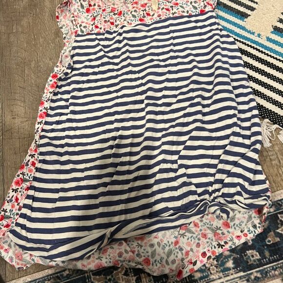 Matilda Jane Wish You Were Here Floral Striped Top Small - Picture 9 of 12